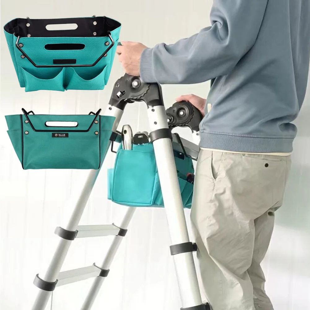 Сумка для инструментов для телескопической лестницы, складная сумка для хранения инструментов для стремянки, водонепроницаемая сумка-органайзер из ткани Оксфорд для ремонтных работ
Сумка для инструментов для телескопической лестницы, складная сумка для хранения инструментов для стремянки, водонепроницаемая сумка-органайзер из ткани Оксфорд для ремонтных работ