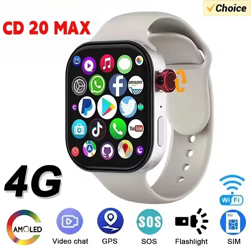 Новые умные часы CD20 Global Edition, большой экран AMOLED 2,29 дюйма, 180° ° Вращающаяся камера, SIM-карта, Wi-Fi, GPS, Видеозвонок
Новые умные часы CD20 Global Edition, большой экран AMOLED 2,29 дюйма, 180° ° Вращающаяся камера, SIM-карта, Wi-Fi, GPS, Видеозвонок