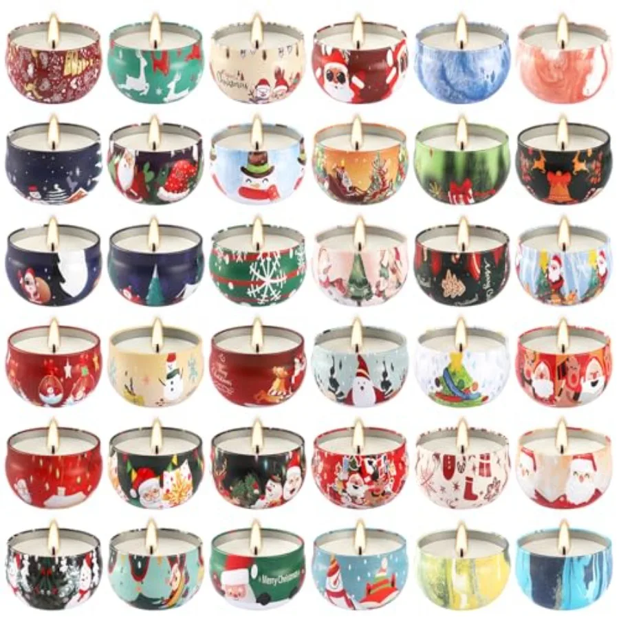36 Pack Christmas Scented Candles, Candvent Calendar 2025, Gift Set 2.5oz Strong Fragrance jar Candles, for Home Scented Decora
36 Pack Christmas Scented Candles, Candvent Calendar 2025, Gift Set 2.5oz Strong Fragrance jar Candles, for Home Scented Decora