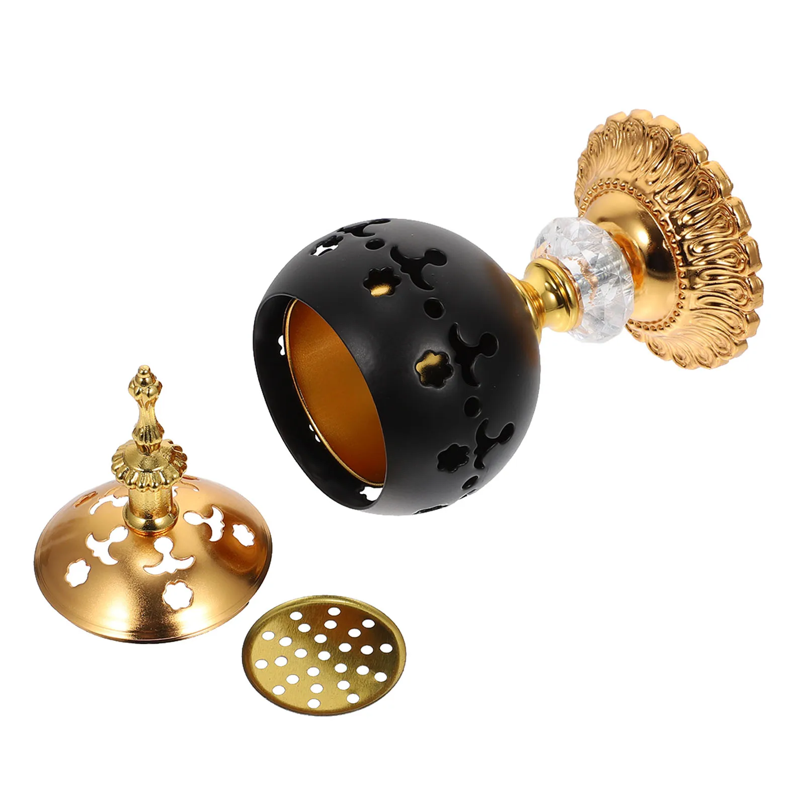 Incense Burner Metal Censer Hollow Iron Essential Oil Mini Golden Wrought Ornament Sauna Yoga Study Bedroom Practical
Incense Burner Metal Censer Hollow Iron Essential Oil Mini Golden Wrought Ornament Sauna Yoga Study Bedroom Practical