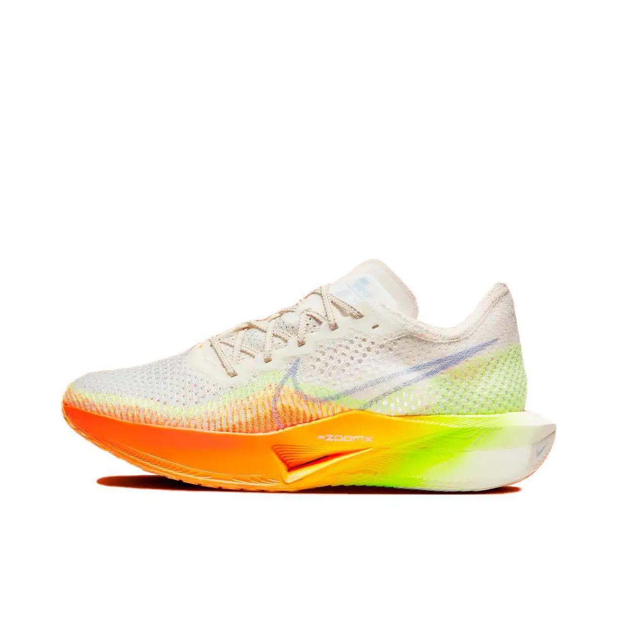 Nike ZoomX Vaporfly NEXT% 3, женские и мужские белые, оранжевые, зеленые, классические противоскользящие кроссовки с амортизацией из углеродистой пластины DV4129-101
Nike ZoomX Vaporfly NEXT% 3, женские и мужские белые, оранжевые, зеленые, классические противоскользящие кроссовки с амортизацией из углеродистой пластины DV4129-101