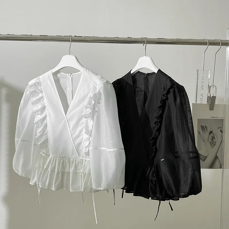 Круглый топ из чистого хлопка Ne irt с поясом, корейский облегающий топ для поездок на работу, маленький Irt Blend Splice Long Sve Spring 2024
Круглый топ из чистого хлопка Ne irt с поясом, корейский облегающий топ для поездок на работу, маленький Irt Blend Splice Long Sve Spring 2024