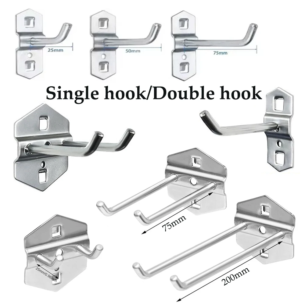 1-10PCS Metal Hanging Hooks, Heavy Duty Display Rack for Shop, Thickened Hole Plate, 25/50/75/100/150/200MM, Tool Shelf Hooks
1-10PCS Metal Hanging Hooks, Heavy Duty Display Rack for Shop, Thickened Hole Plate, 25/50/75/100/150/200MM, Tool Shelf Hooks