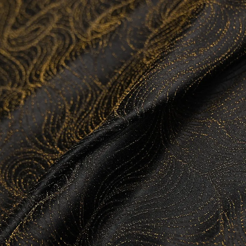 Woven gold pure silk new Chinese-style Hanfu and cheongsam fabric
Woven gold pure silk new Chinese-style Hanfu and cheongsam fabric