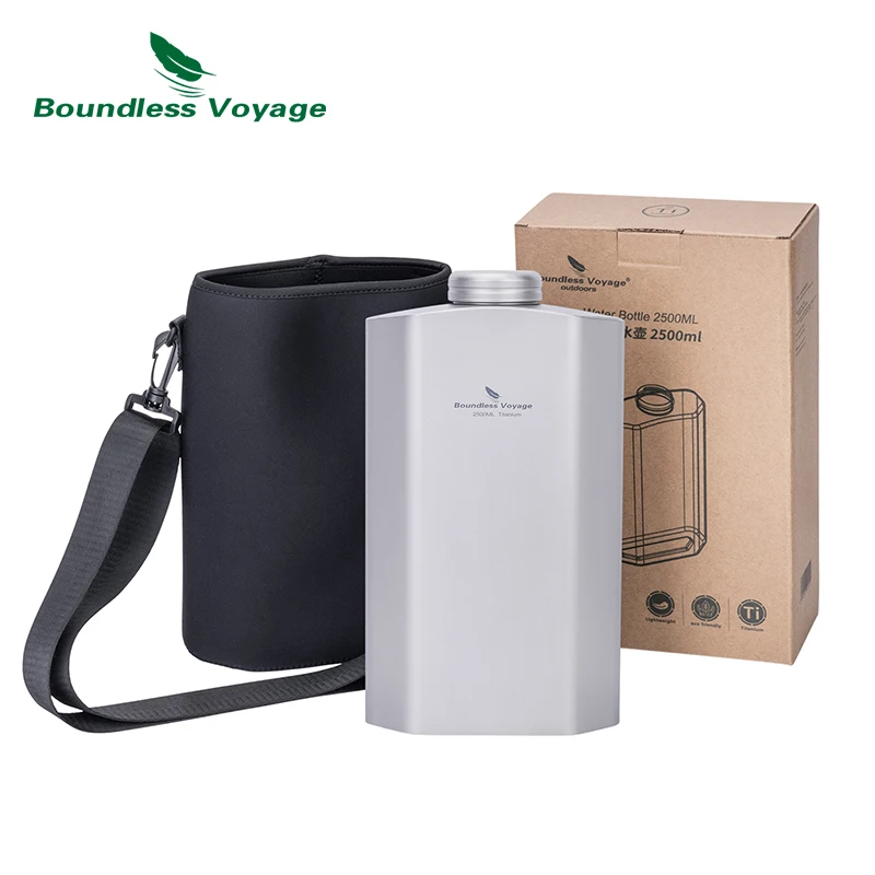 Boundless Voyage Titanium 2.5L Water Bottle Outdoor Camping Hiking Sports Big Capacity Water Jug Flagon
Boundless Voyage Titanium 2.5L Water Bottle Outdoor Camping Hiking Sports Big Capacity Water Jug Flagon