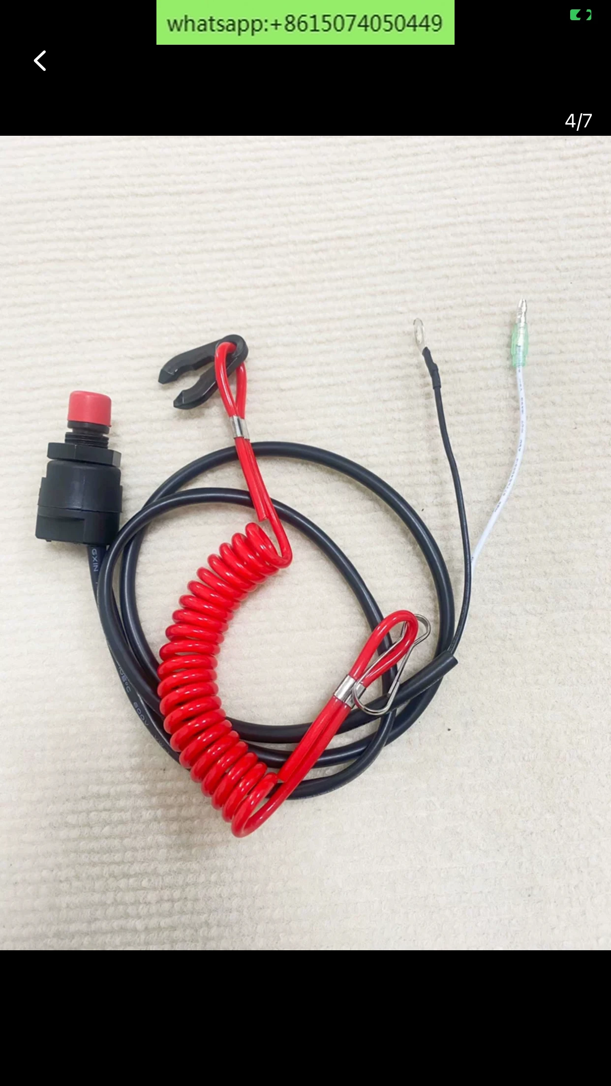 10 pcs Outboard engine flameout switch 6-15-30 -40-60 universal flameout rope start switch for all models
10 pcs Outboard engine flameout switch 6-15-30 -40-60 universal flameout rope start switch for all models