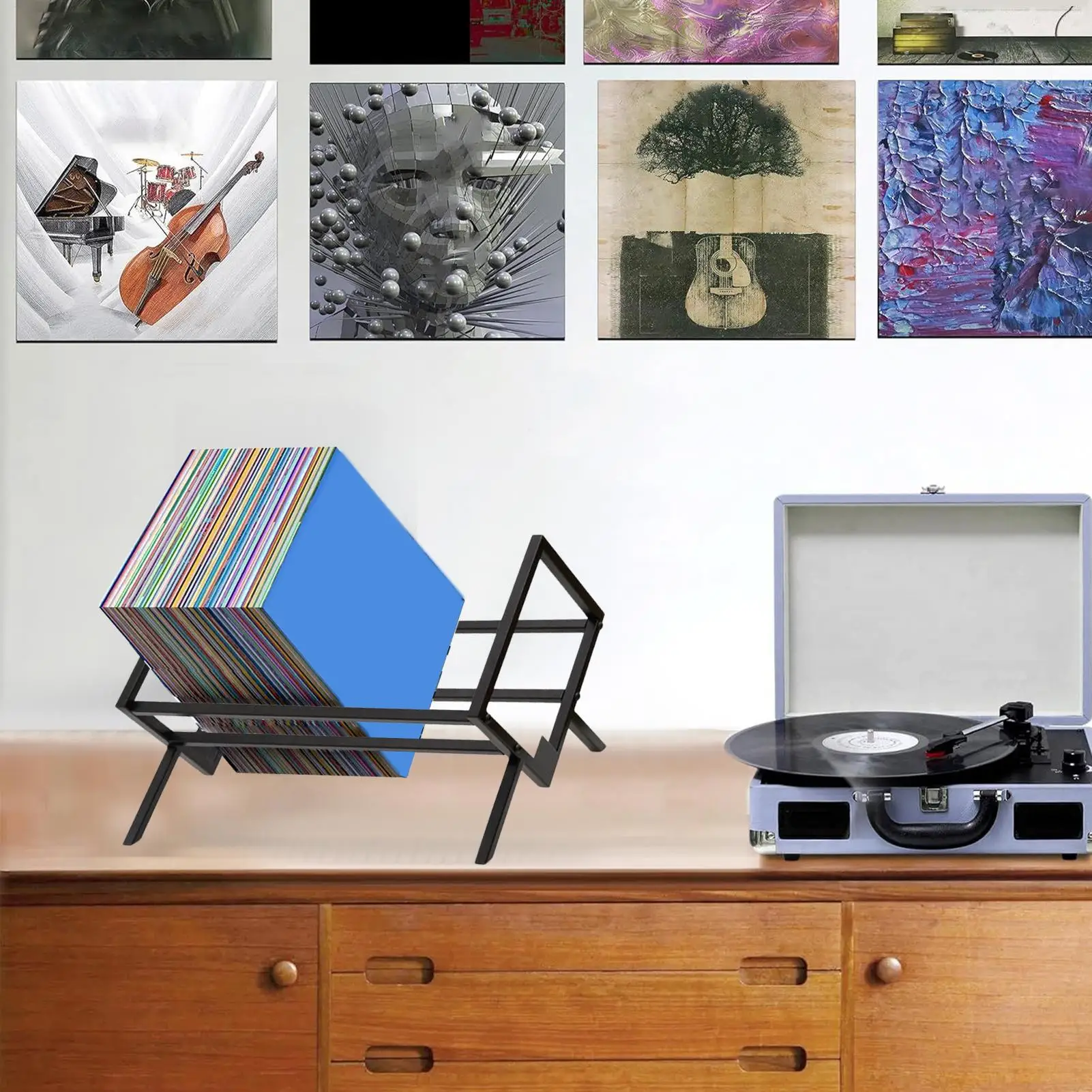 Record Storage Holder Album Storage Organizer Quick Assembly Desktop Album Organizer Rack For Audio Books Documents Magazines
Record Storage Holder Album Storage Organizer Quick Assembly Desktop Album Organizer Rack For Audio Books Documents Magazines