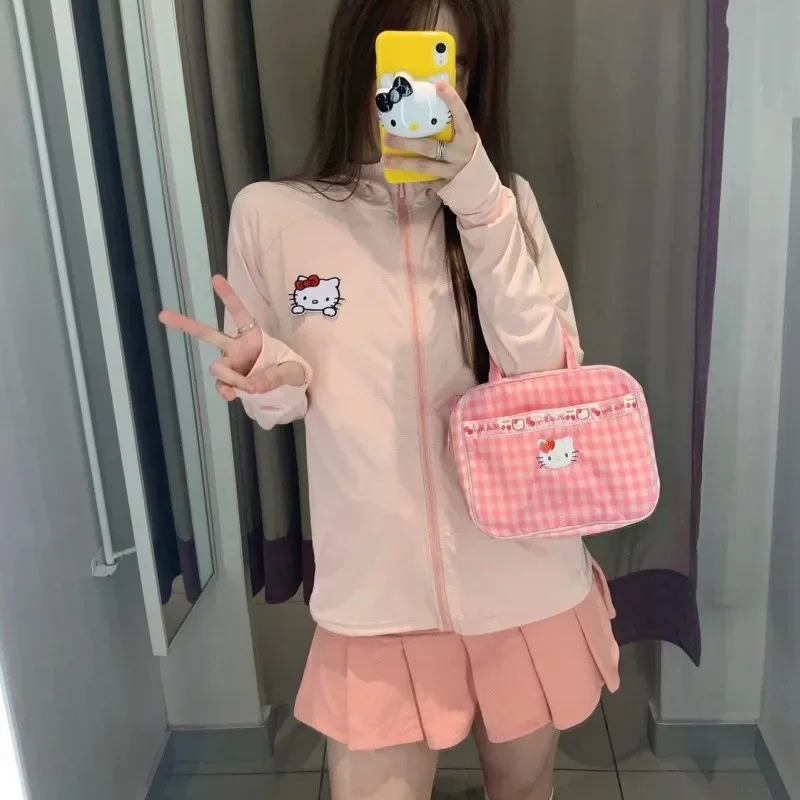 Hello Kitty Summer UPF 50+ UV Sun Protection Skin Coats Ultra-Light Sportswear Hooded Outwear Female Windbreaker Casual Jackets
Hello Kitty Summer UPF 50+ UV Sun Protection Skin Coats Ultra-Light Sportswear Hooded Outwear Female Windbreaker Casual Jackets