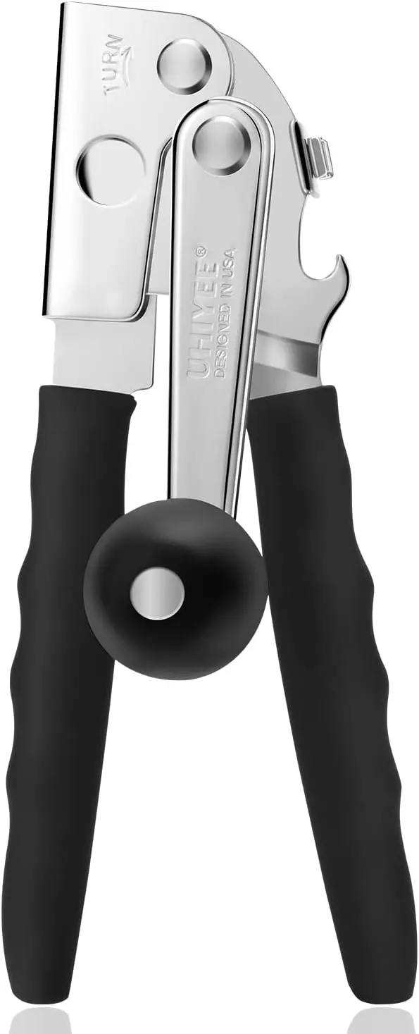 Commercial Can Opener, UHIYEE Hand Crank Can Opener Manual Heavy Duty with Comfortable Extra-long Handles, Oversized Knob
Commercial Can Opener, UHIYEE Hand Crank Can Opener Manual Heavy Duty with Comfortable Extra-long Handles, Oversized Knob