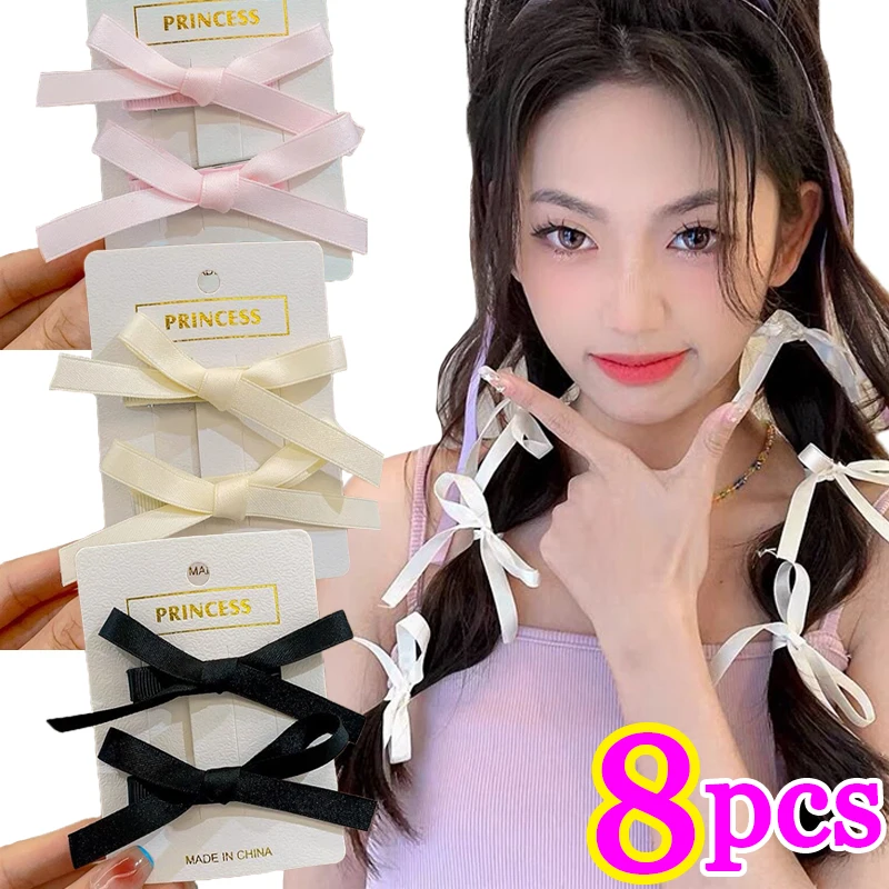 Sweet Bowknot Hair Clips Women Girls Pink White Ballet Ribbon Bow Hairpins Mini Bang Headwear Grab Lovely Hair Clips Barrettes
Sweet Bowknot Hair Clips Women Girls Pink White Ballet Ribbon Bow Hairpins Mini Bang Headwear Grab Lovely Hair Clips Barrettes