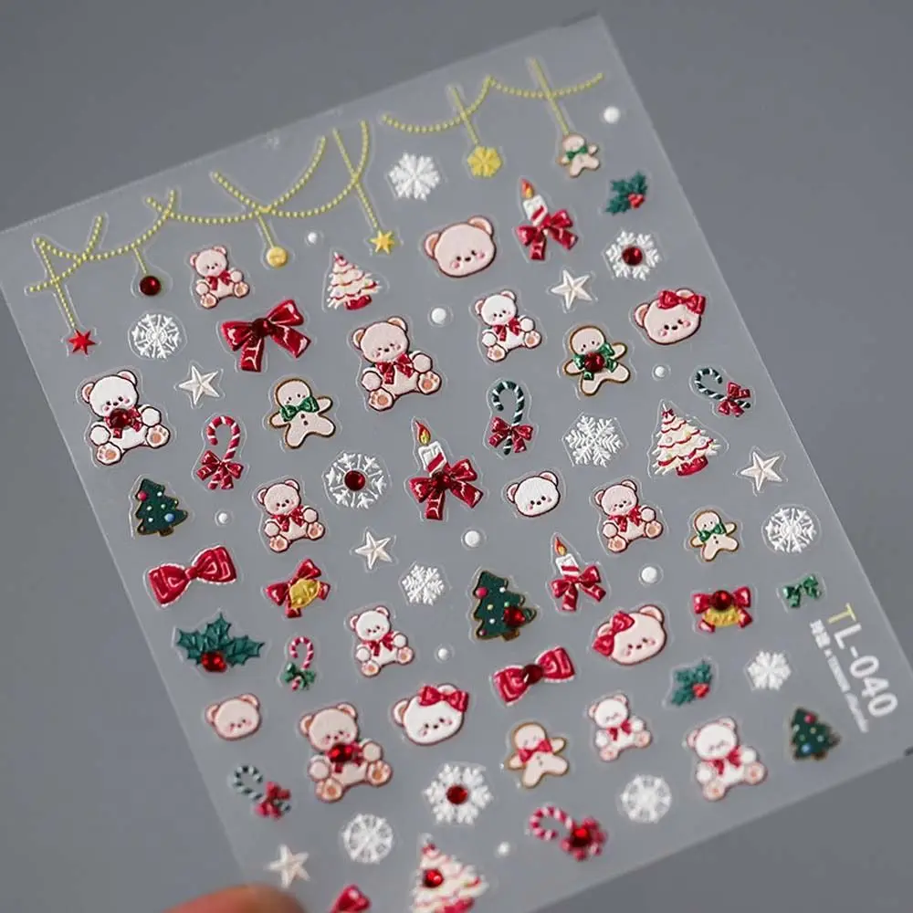 Embossed Stickers Christmas Nail Stickers Manicure Ornaments Xmas Nail Charms Christmas Nail Decals Cartoon Bear Santa Claus
Embossed Stickers Christmas Nail Stickers Manicure Ornaments Xmas Nail Charms Christmas Nail Decals Cartoon Bear Santa Claus