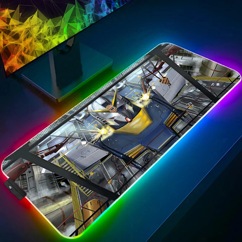 RGB Mouse Pad 90x40cm Mechanical Warrior RX-78-2 G-gundam Computer Speed e-sports players Laptop Keyboard LED Mousepad Desk Mat
RGB Mouse Pad 90x40cm Mechanical Warrior RX-78-2 G-gundam Computer Speed e-sports players Laptop Keyboard LED Mousepad Desk Mat