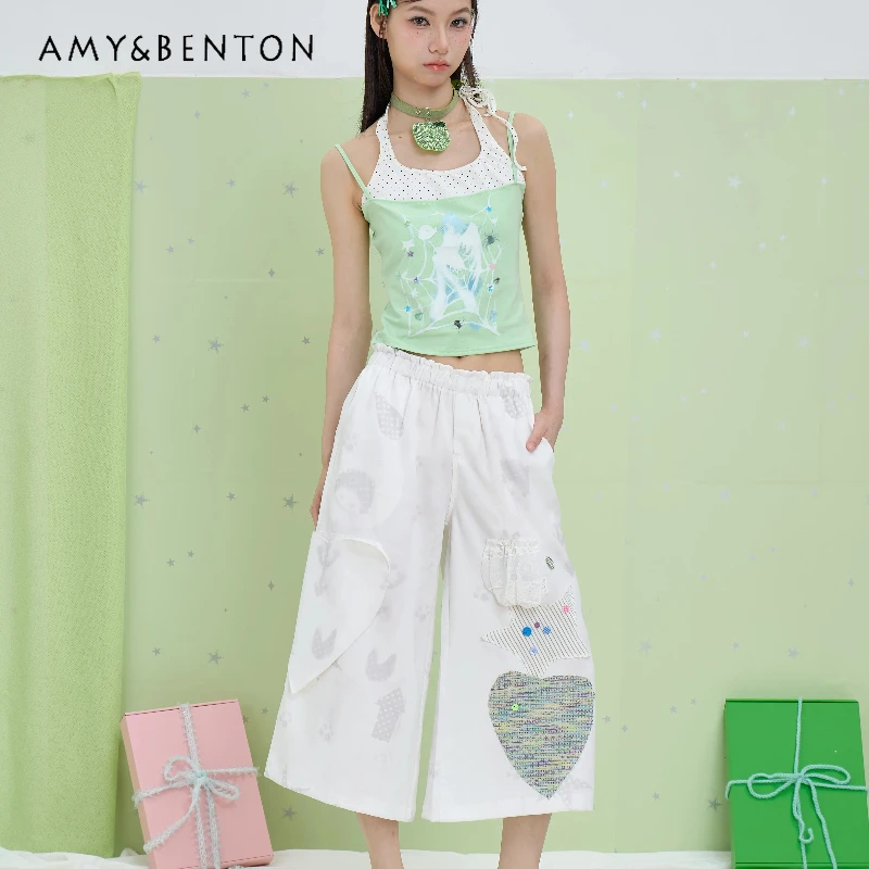 Original Design Workwear Casual Wide-Leg Handmade Cute Women's Capri Pants 2025 Summer New Loose Versatile Middle Pants Ladies
Original Design Workwear Casual Wide-Leg Handmade Cute Women's Capri Pants 2025 Summer New Loose Versatile Middle Pants Ladies