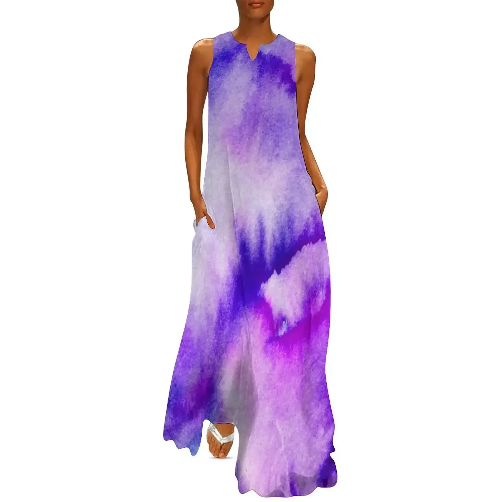 Watercolor texture - purple Long Dress beach dresses Dance dresses women clothes Dress 
Watercolor texture - purple Long Dress beach dresses Dance dresses women clothes Dress