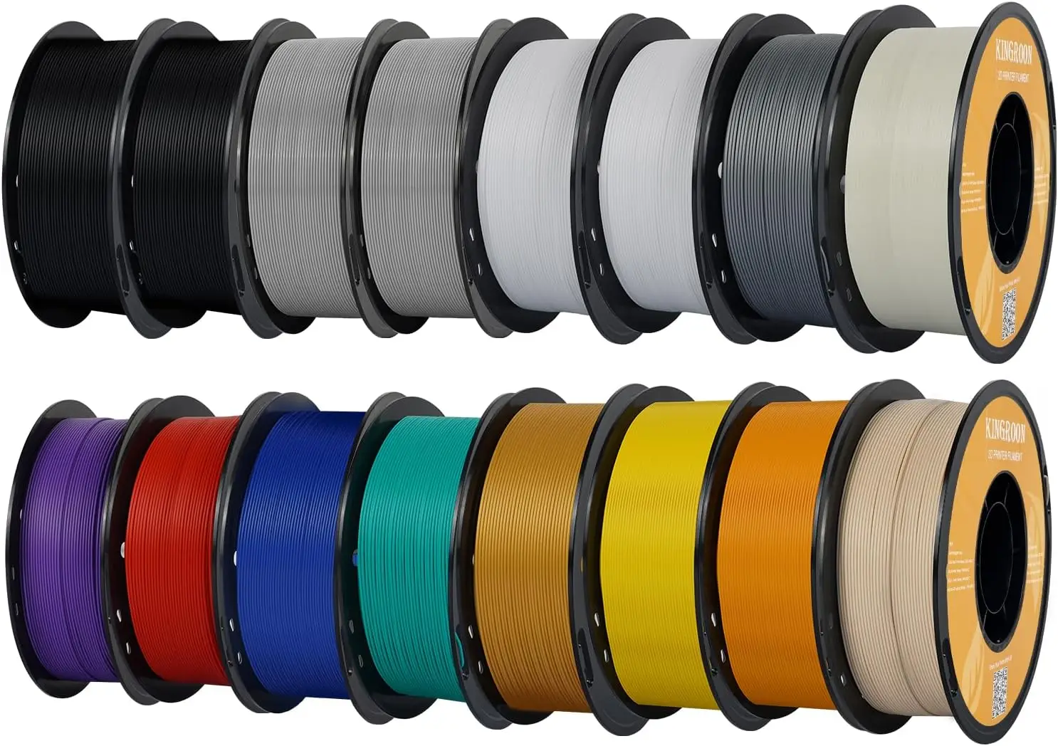 PLA+ 3D Printer Filament, 16 Rolls, +/-0.03mm Accuracy, 1.75mm Diameter, Multi-Color Bundle
PLA+ 3D Printer Filament, 16 Rolls, +/-0.03mm Accuracy, 1.75mm Diameter, Multi-Color Bundle