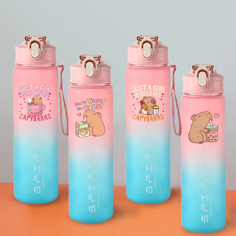 800ml Capybara Water Cup Cartoon Anime Large Capacity Water Bottle Cute Leak Proof Sports Flask Fashion Gradient Drinking Kettle
800ml Capybara Water Cup Cartoon Anime Large Capacity Water Bottle Cute Leak Proof Sports Flask Fashion Gradient Drinking Kettle