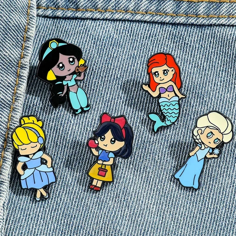 Disney Princess Lapel Pins for Backpack Kawaii Snow White Elsa Ariel Brooches Girl Dress Badges Cartoon Jewelry
Disney Princess Lapel Pins for Backpack Kawaii Snow White Elsa Ariel Brooches Girl Dress Badges Cartoon Jewelry