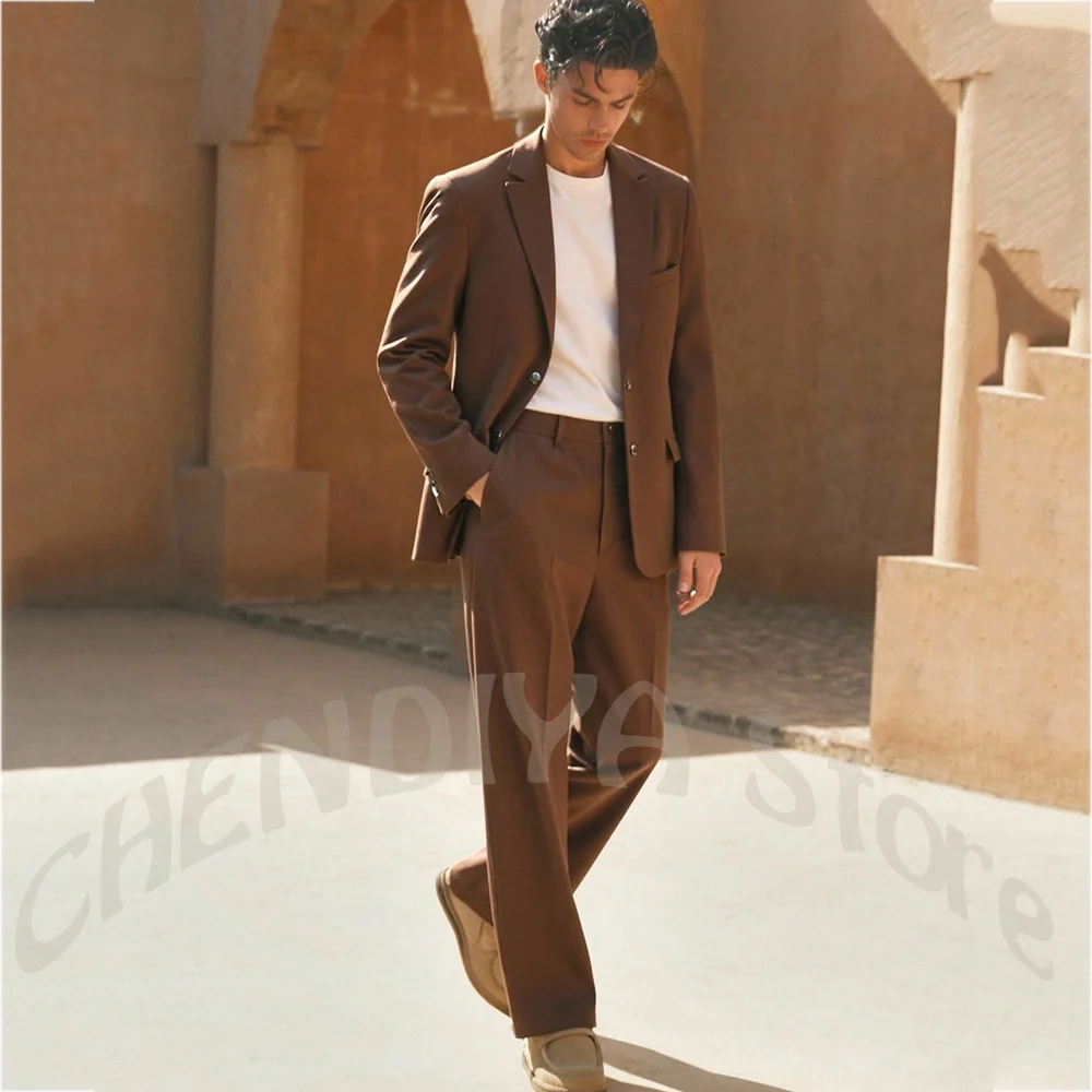 Chocolate Brown Men‘s Suit 2 Piece Business Casual Single Breasted Blazer Daily Travel Outdoor Minimalist Fashion Outfit
Chocolate Brown Men‘s Suit 2 Piece Business Casual Single Breasted Blazer Daily Travel Outdoor Minimalist Fashion Outfit