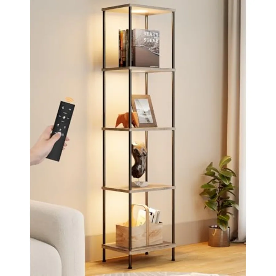 Display Shelf with RGBW Light, Color Changing Curio Cabinet Floor Lamp with Shelves Corner Standing Column Lamp Etagere Organiz
Display Shelf with RGBW Light, Color Changing Curio Cabinet Floor Lamp with Shelves Corner Standing Column Lamp Etagere Organiz