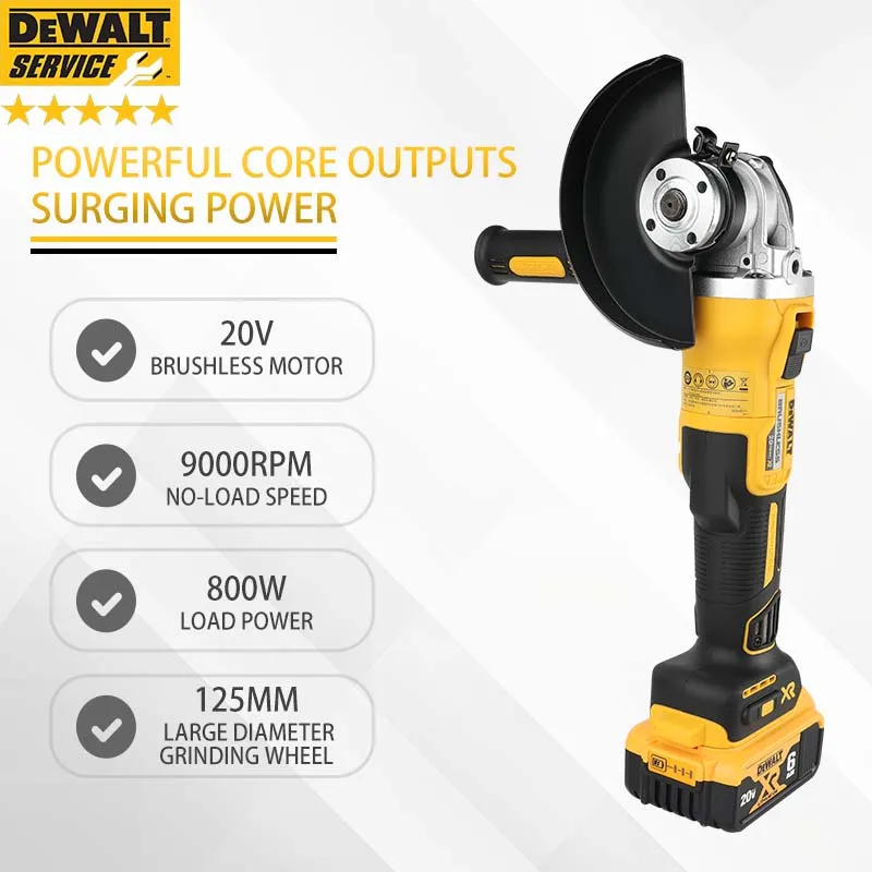 DeWalt DCG405NT/405FN Угловая шлифовальная машина Бесщеточный ручной шлифовальный станок Полировальный станок Бесщеточный станок для резки с аккумулятором 18 В
DeWalt DCG405NT/405FN Угловая шлифовальная машина Бесщеточный ручной шлифовальный станок Полировальный станок Бесщеточный станок для резки с аккумулятором 18 В