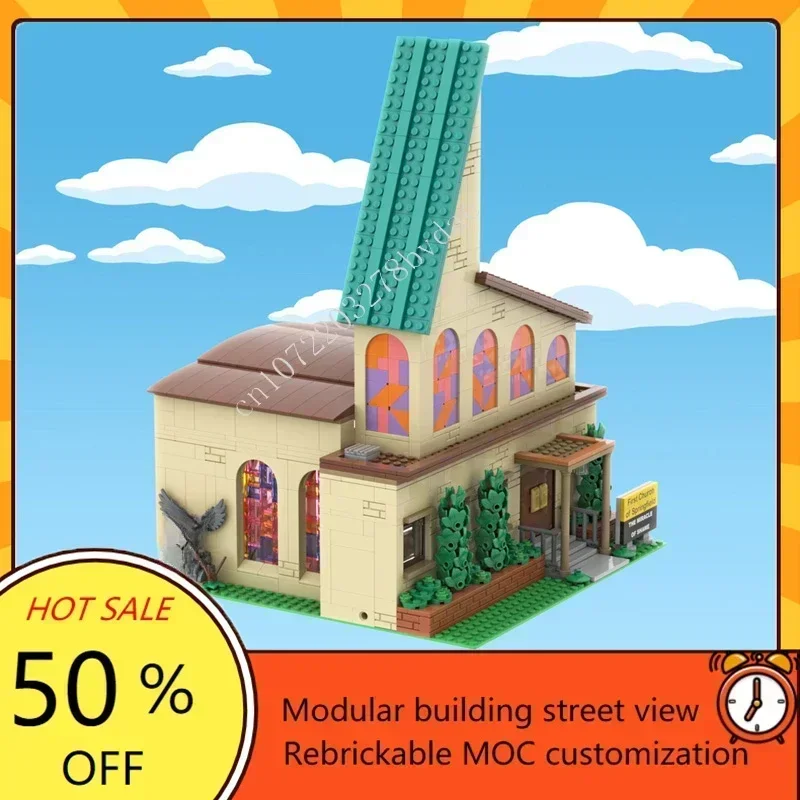 1891PCS Hot City Selling Springfield Church Model Creative StreetView Architecture DIY Christmas Assembly Puzzle Toy Gift 
1891PCS Hot City Selling Springfield Church Model Creative StreetView Architecture DIY Christmas Assembly Puzzle Toy Gift