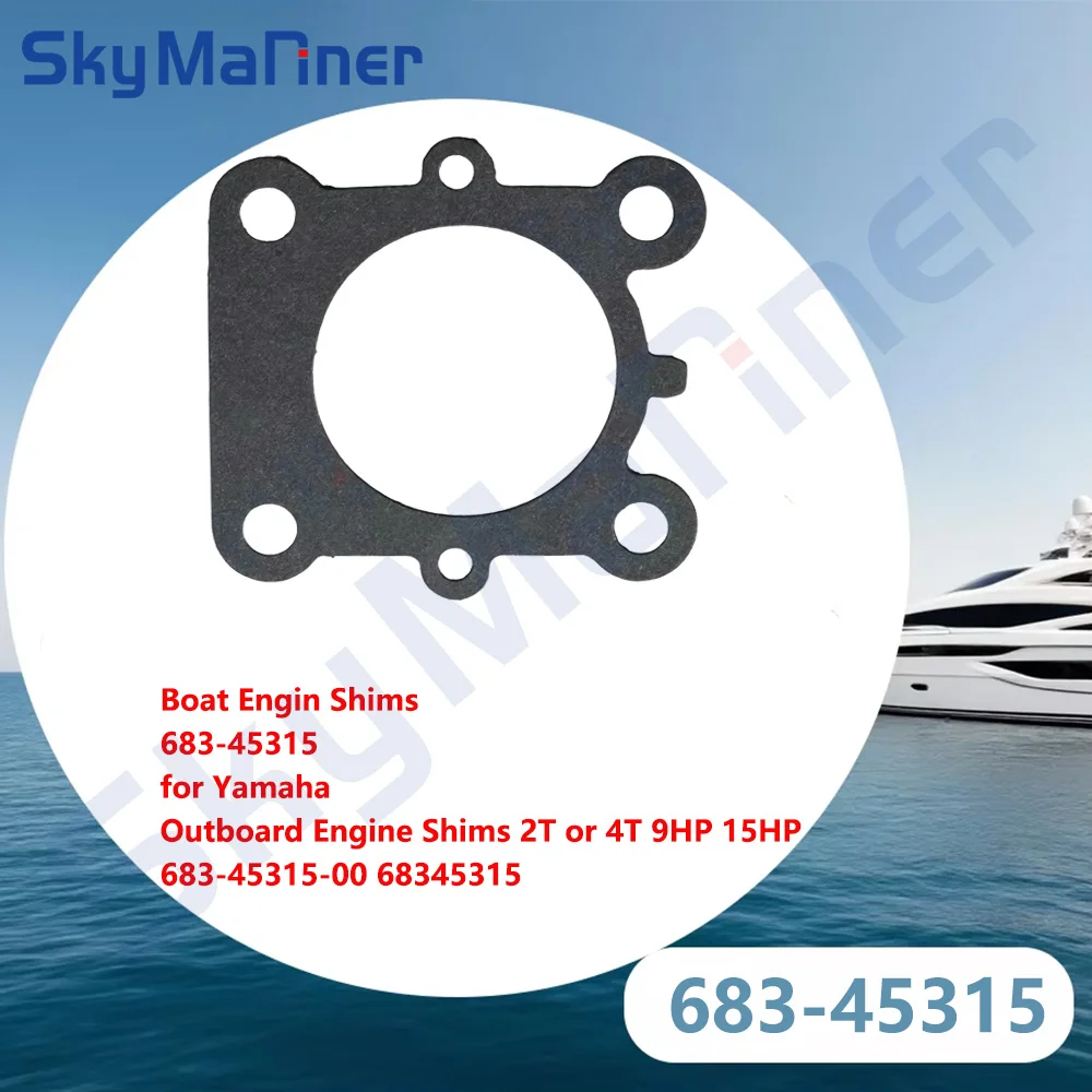 Boat Engine Shims 683-45315 for Yamaha Outboard Engine Shims 2stroke or 4stroke. 9Horsepower 15Horsepower 683-45315-00 68345315
Boat Engine Shims 683-45315 for Yamaha Outboard Engine Shims 2stroke or 4stroke. 9Horsepower 15Horsepower 683-45315-00 68345315