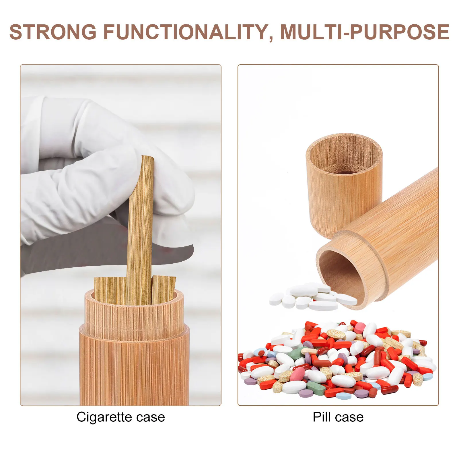 Wooden Cigarette Box Portable Small Containers Protective Cover Case Storage Travel Sturdy Durable Simple Design Pill Storage
Wooden Cigarette Box Portable Small Containers Protective Cover Case Storage Travel Sturdy Durable Simple Design Pill Storage