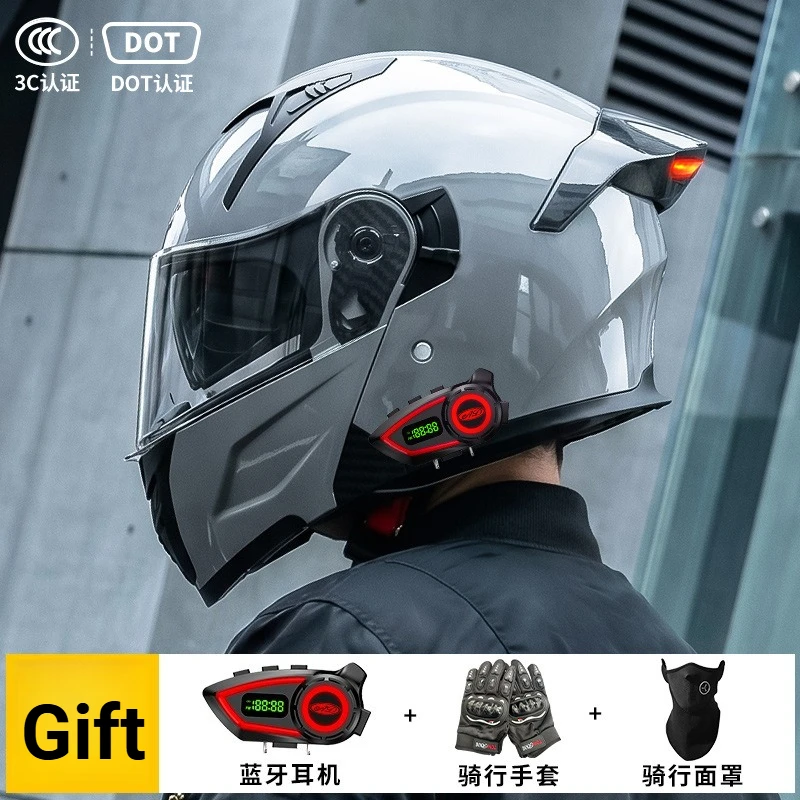 AD Motorcycle Helmet Men Women Motorcycle LED Taillights Full Helmet Universal DOT Certification Unveiled for All Seasons
AD Motorcycle Helmet Men Women Motorcycle LED Taillights Full Helmet Universal DOT Certification Unveiled for All Seasons