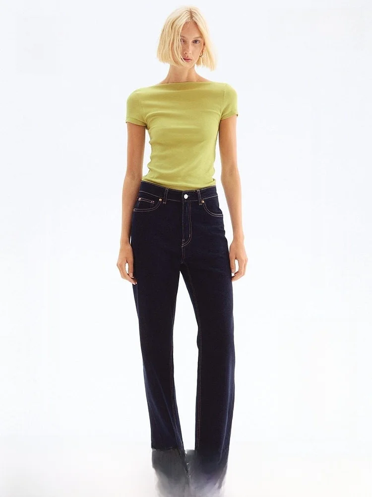 Spring Faion Casual Versatile One-oulder Ribbed Women's T-irt Ele Sle ort Sve Cotton Blend Comfortable Fit
Spring Faion Casual Versatile One-oulder Ribbed Women's T-irt Ele Sle ort Sve Cotton Blend Comfortable Fit