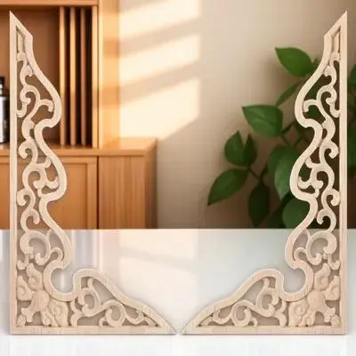 2pcs Wooden Carved Onlay Decorative Wood Appliques For Cabinet Furniture Door Window Mirror Home Decor Unpainted Frame
2pcs Wooden Carved Onlay Decorative Wood Appliques For Cabinet Furniture Door Window Mirror Home Decor Unpainted Frame