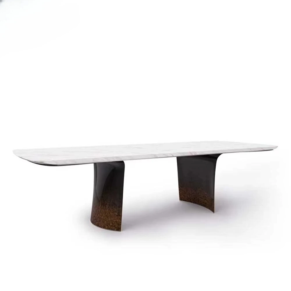 White Marble Dinner Table and Chairs Set 6 8Modern Dinner Table forVilla House Hotel
White Marble Dinner Table and Chairs Set 6 8Modern Dinner Table forVilla House Hotel