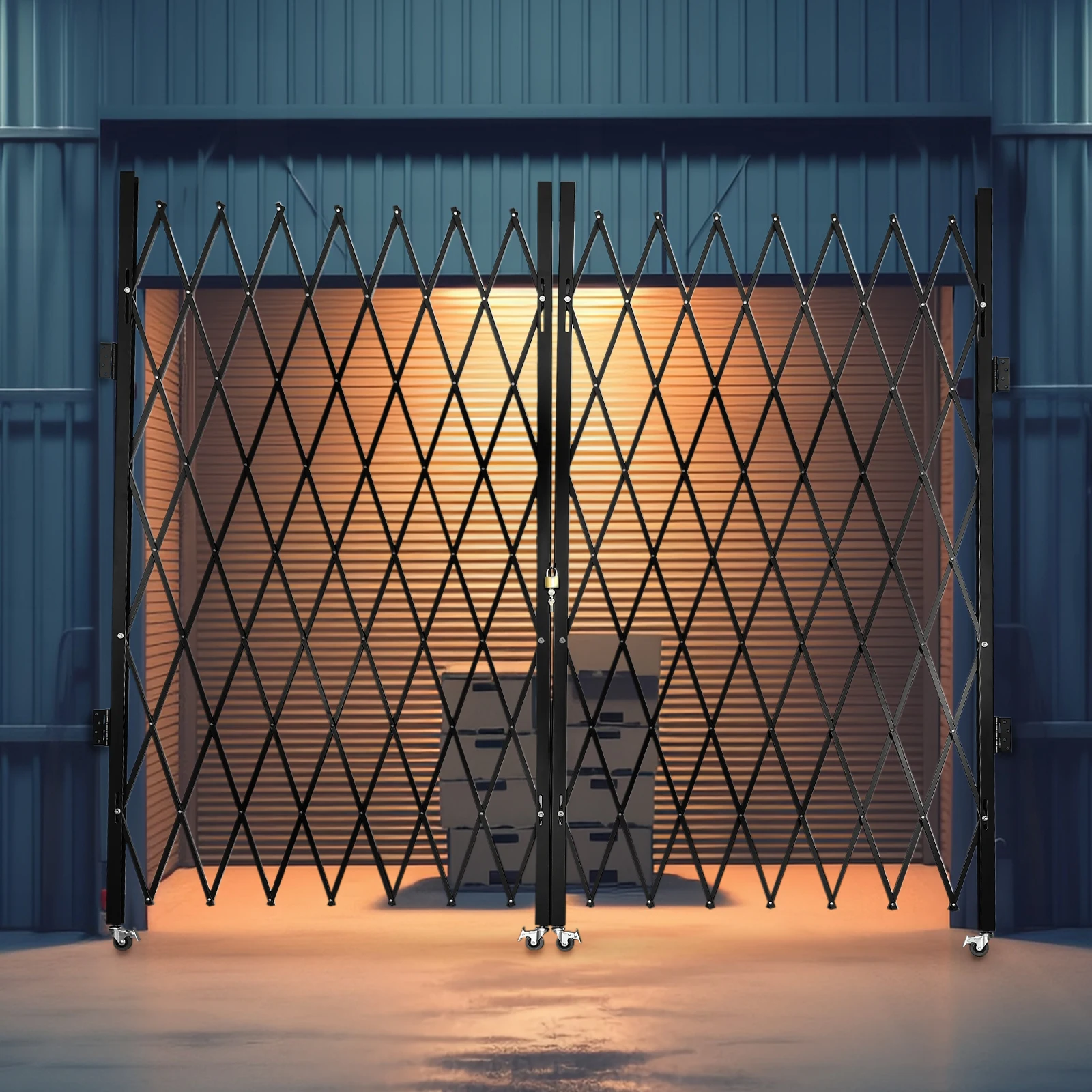 12*7.22Ft Expanded Double-Folding Security Gate - Single Door Collapses To 7.09In, Flexible Protection For Basements/Garages
12*7.22Ft Expanded Double-Folding Security Gate - Single Door Collapses To 7.09In, Flexible Protection For Basements/Garages
