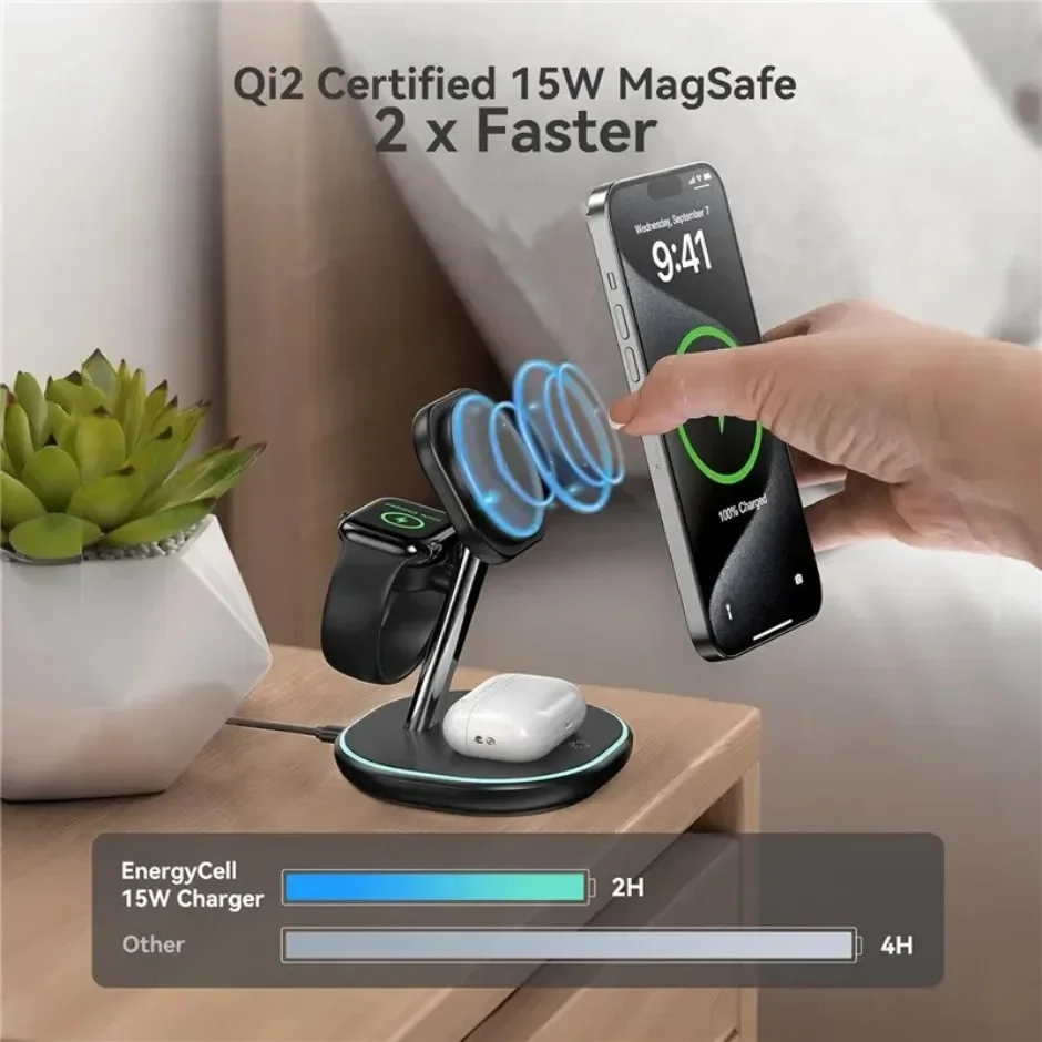 30W 3 In 1 Fast Charging Station Magnetic Wireless Charger Stand For iPhone 16 15 14 13 12 Apple Watch 9 8 7 6 Airpods Pro
30W 3 In 1 Fast Charging Station Magnetic Wireless Charger Stand For iPhone 16 15 14 13 12 Apple Watch 9 8 7 6 Airpods Pro