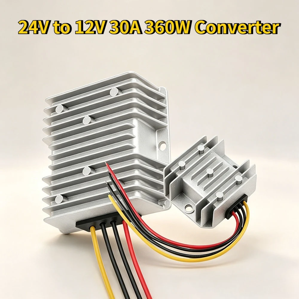 DC 24V Step Down to 12V 30A 360W Converter Voltage Regulator Reducer Buck Transforme For Buses large trucks motors solar power
DC 24V Step Down to 12V 30A 360W Converter Voltage Regulator Reducer Buck Transforme For Buses large trucks motors solar power