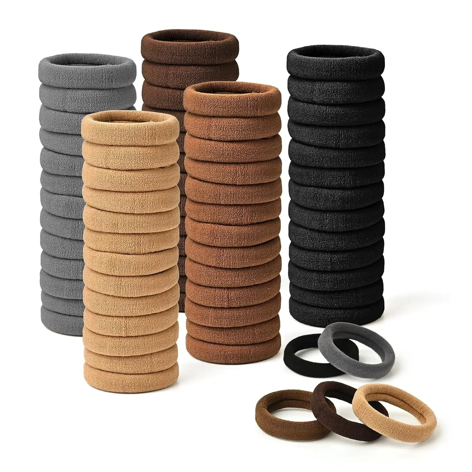 50PCS Black Hair Ties,Cotton Seamless Ponytail Holders,No Damage Elastics Hair Bands for Thick Heavy Curly Hair
50PCS Black Hair Ties,Cotton Seamless Ponytail Holders,No Damage Elastics Hair Bands for Thick Heavy Curly Hair