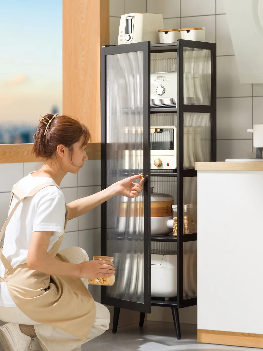 Kitchen Crack Shelf Multifunctional Multi-layer Storage Rack Dishes Floor-to-ceiling Seasonings Household Narrow Dining Side Cab
Kitchen Crack Shelf Multifunctional Multi-layer Storage Rack Dishes Floor-to-ceiling Seasonings Household Narrow Dining Side Cab