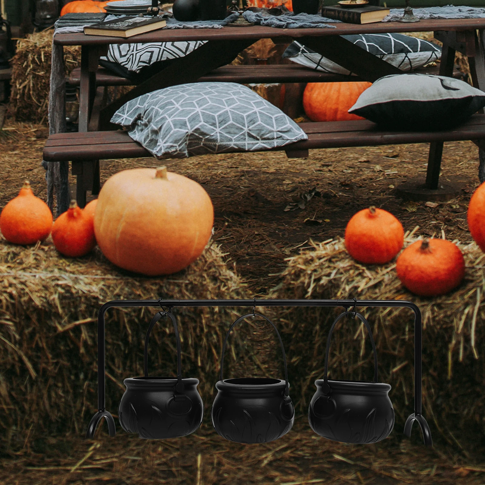 Decoration Halloween Candy Treat Bucket Portable Cauldron Jar Small Buckets Party DIY Decorations Horror Atmosphere
Decoration Halloween Candy Treat Bucket Portable Cauldron Jar Small Buckets Party DIY Decorations Horror Atmosphere