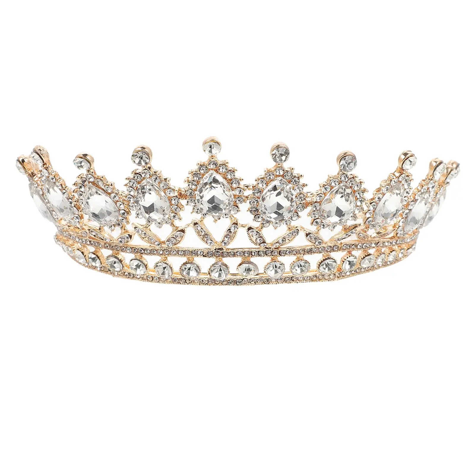 Elegant Bridal Jewelry Golden Tiara Wedding Head Jewelry Crown Head Decor Prom Bridal Tiara Party
Elegant Bridal Jewelry Golden Tiara Wedding Head Jewelry Crown Head Decor Prom Bridal Tiara Party