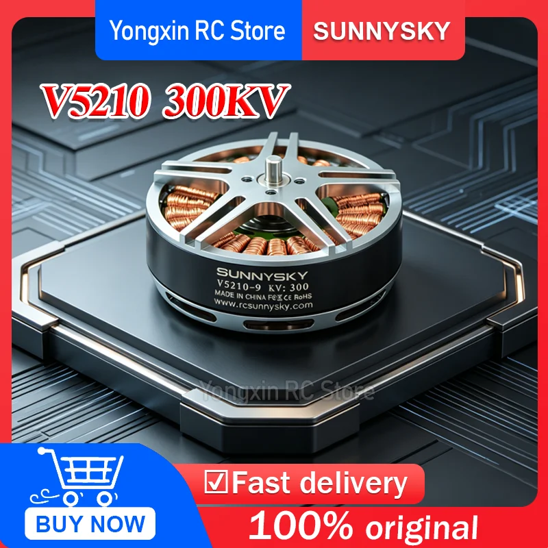 SUNNYSKY V5210 300KV Multi-copter Motor Outrunner Brushless Motor for RC FPV Multicopter Aircraft Model
SUNNYSKY V5210 300KV Multi-copter Motor Outrunner Brushless Motor for RC FPV Multicopter Aircraft Model