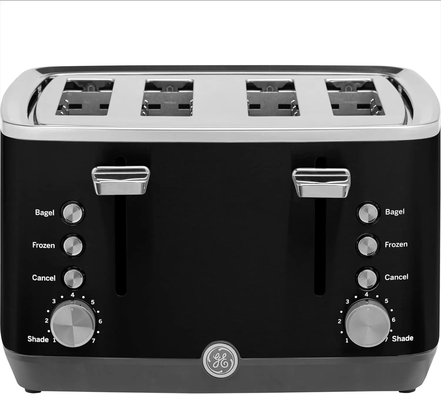4 Slice Toaster with Extra Wide Slots, 7 Shade Settings, 1500W, Black
4 Slice Toaster with Extra Wide Slots, 7 Shade Settings, 1500W, Black