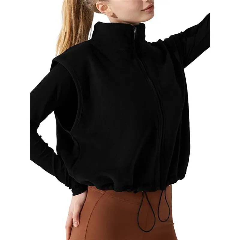 A24F-Women's Full Zip Short Vest Warm Winter Sleeveless Stand Collar Crop Coat
A24F-Women's Full Zip Short Vest Warm Winter Sleeveless Stand Collar Crop Coat