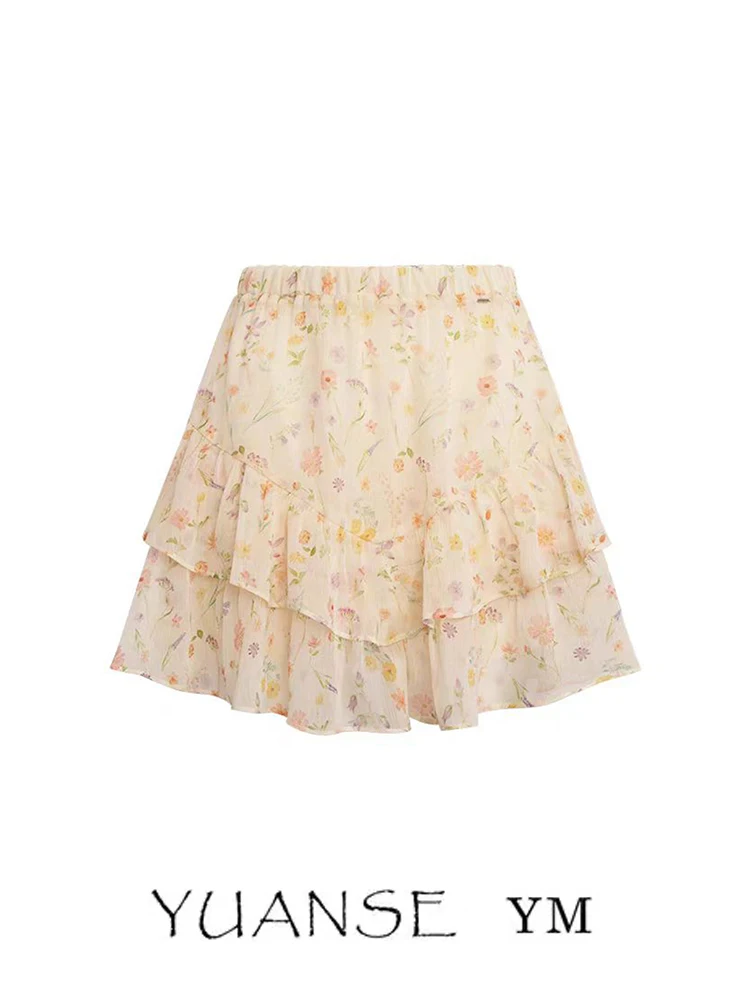 Romantic Floral Lace Hem Short Skirt Women's A-Line Slimming Cake Skirt Spring Summer New Style Sweet Middle Waist Design
Romantic Floral Lace Hem Short Skirt Women's A-Line Slimming Cake Skirt Spring Summer New Style Sweet Middle Waist Design