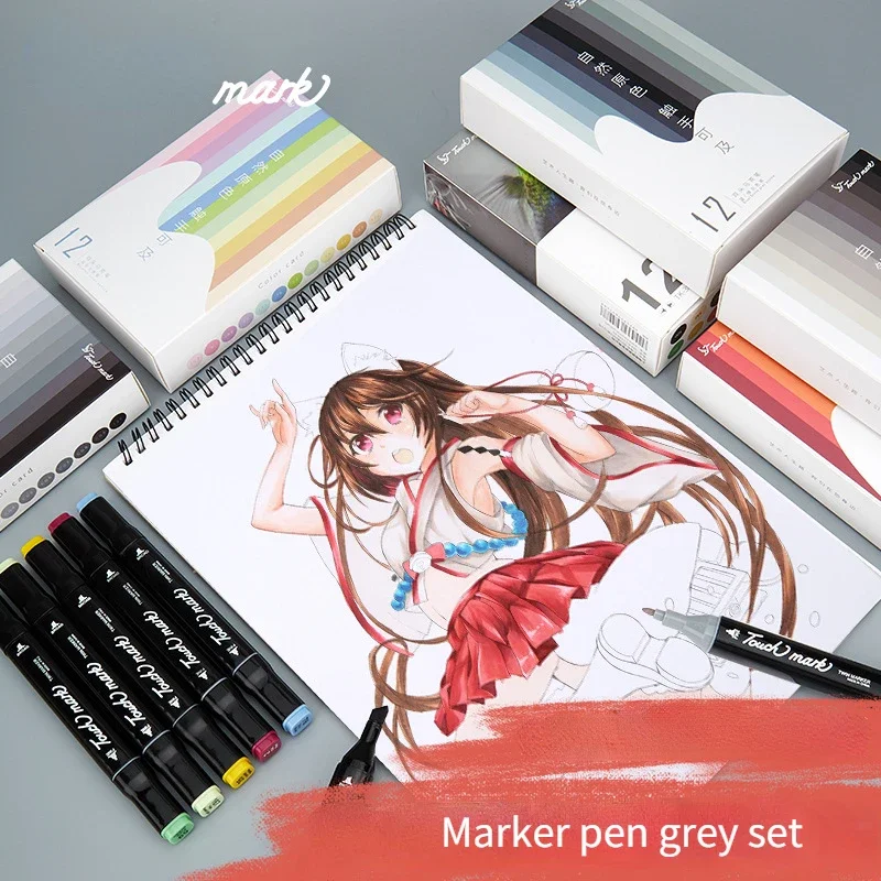 12-color Double-headed Alcohol Oily Marker Set Student Beauty Basic Painting Coloring Comic Design Art Supplies
12-color Double-headed Alcohol Oily Marker Set Student Beauty Basic Painting Coloring Comic Design Art Supplies