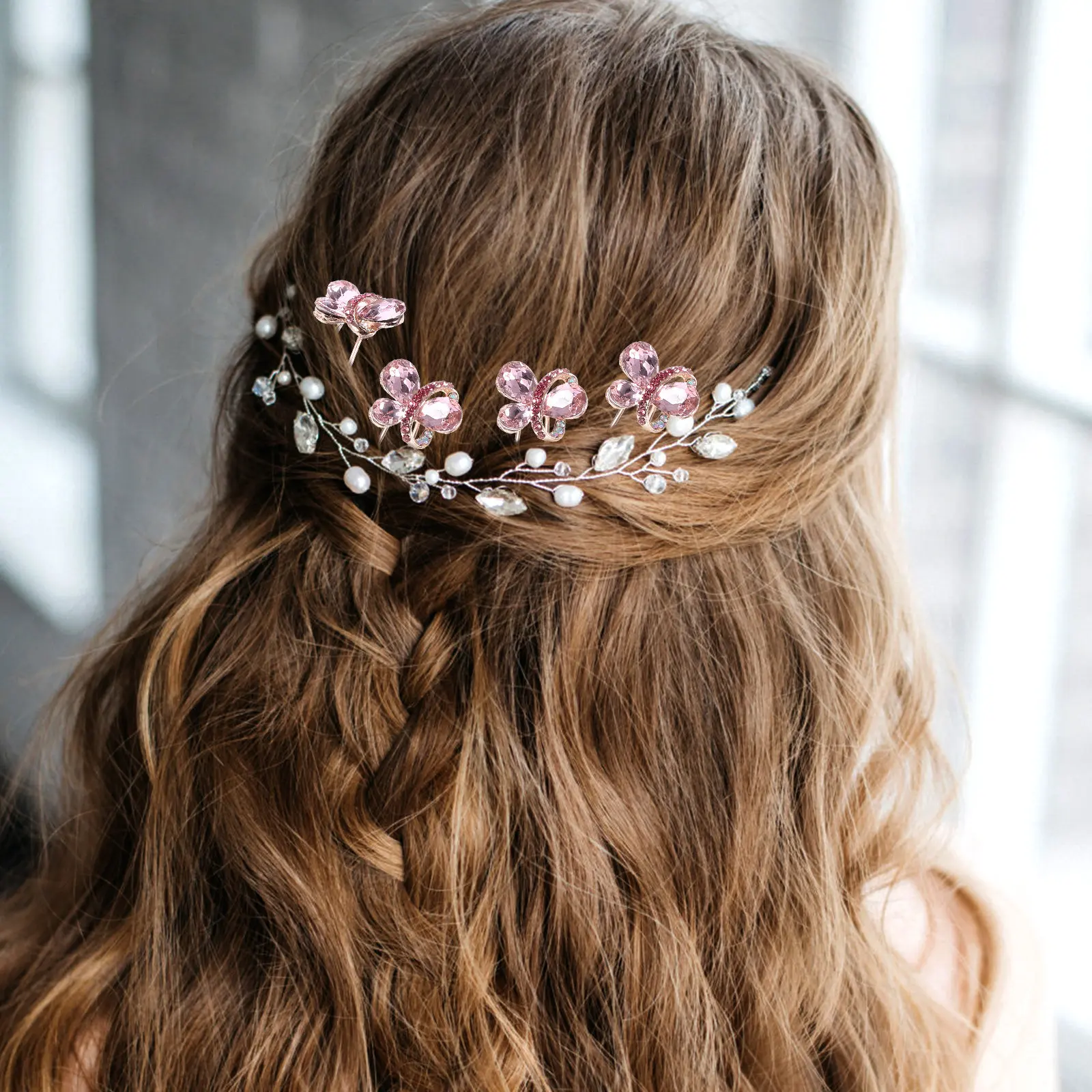 4Pcs Rhinestone Crystal Hairpins U Shape Hairpin Wedding Bridal Hair Accessories Hair Clips for Bridesmaids U Type Hairpin
4Pcs Rhinestone Crystal Hairpins U Shape Hairpin Wedding Bridal Hair Accessories Hair Clips for Bridesmaids U Type Hairpin