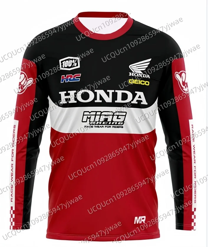 New Off-Road Motorcycle Riding T-Shirt Fast Drying Breathable Long Sleeved Honda Riding T-shirt Tops For Men And Women
New Off-Road Motorcycle Riding T-Shirt Fast Drying Breathable Long Sleeved Honda Riding T-shirt Tops For Men And Women