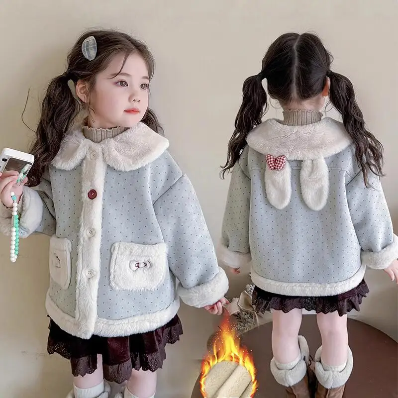 Sanrio Hello Kitty Thicken Coat Girl Autumn Winter Mid-Length Tops Child Kawaii Anime Cartoon Fashion New Style Casual Clothing
Sanrio Hello Kitty Thicken Coat Girl Autumn Winter Mid-Length Tops Child Kawaii Anime Cartoon Fashion New Style Casual Clothing