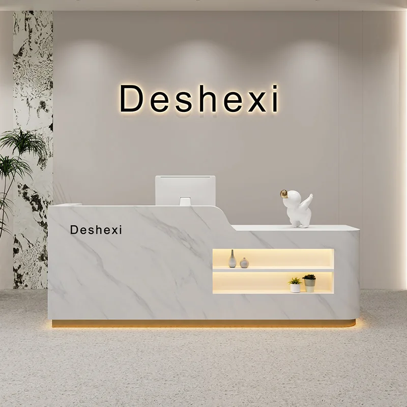 L Shape Front Desk Reception Counter Storage Business Luxury Reception Desks Modern Beauty Salon Mostrador Recepcion Furniture
L Shape Front Desk Reception Counter Storage Business Luxury Reception Desks Modern Beauty Salon Mostrador Recepcion Furniture