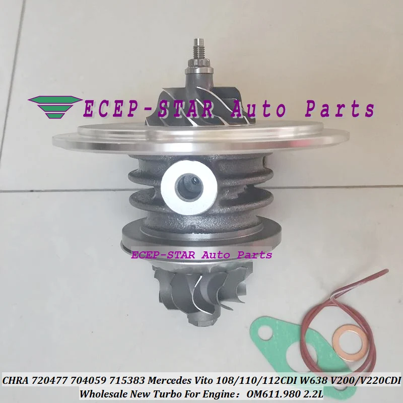 Turbo Cartridge CHRA Core 720477 704059 715383 715383-0001 6110961199 For Mercedes Vito 108 110 112 W638 V200 V220CDI OM611.980
Turbo Cartridge CHRA Core 720477 704059 715383 715383-0001 6110961199 For Mercedes Vito 108 110 112 W638 V200 V220CDI OM611.980