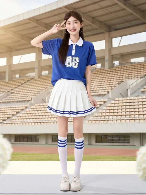 Football Basketball Cheerleaders Uniform College Students Opening Ceremony Dance Team Class Costume Health Cloth
Football Basketball Cheerleaders Uniform College Students Opening Ceremony Dance Team Class Costume Health Cloth