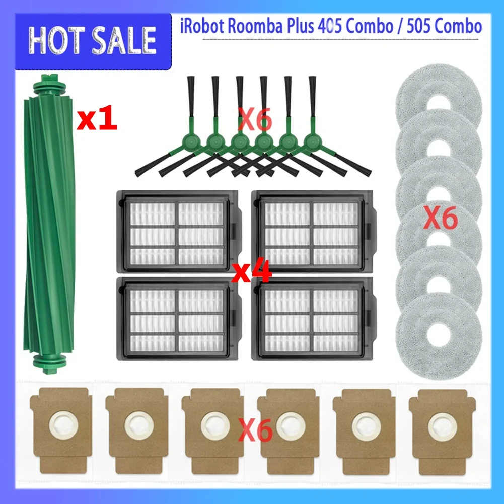 EMECE-For Irobot Roomba Plus 405/505 Combo Replacement Parts Set- Main Brush, Side Brush, Hepa Filter, Mop Cloth& Dust Bag Acces
EMECE-For Irobot Roomba Plus 405/505 Combo Replacement Parts Set- Main Brush, Side Brush, Hepa Filter, Mop Cloth& Dust Bag Acces